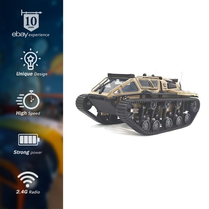 RC Off-Road Tracked Tank Military Ripsaw EV3-F4 Remote Control Drift LED Light