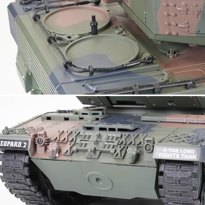 Brother Tank Rc Tank 1:18 German Leopard 2 Camo/German Tiger 1 Grey 2.4ghz