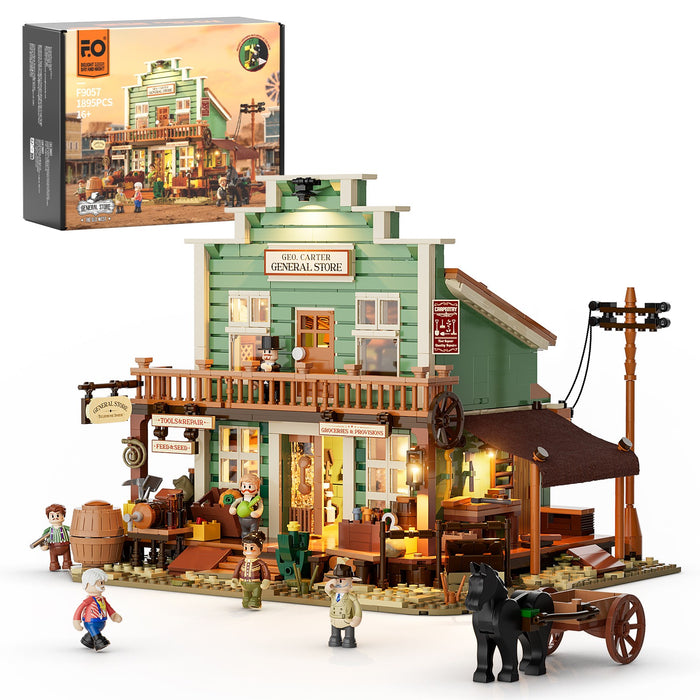 Lumibricks Old West General Store 14007 F9057 1895PCS LED Building Blocks