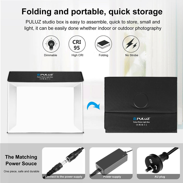 24"x16"x20" Professional Photo Light Box Studio Tent Photography Kit, Dimmable 762 LED Lights (3 Color Temperatures) & 4 PVC Backdrops for Toys/Jewelry/Watches/Cosmetics