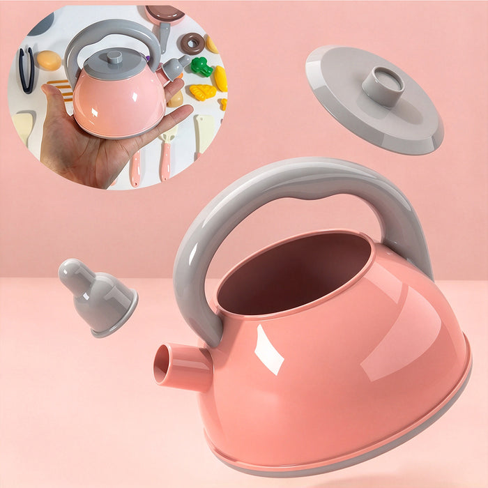 93pcs Mini Kids Kitchen Toy Set Pretend Cooking Food Pots Pans Play Cooking Kit