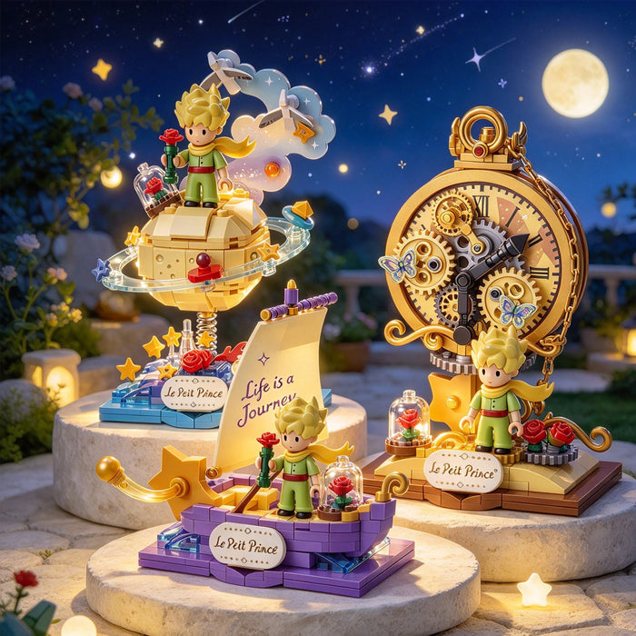 Pantasy Le Petit Prince Building Blocks Set Starry Ride-Planet/Pocket watch/Boat