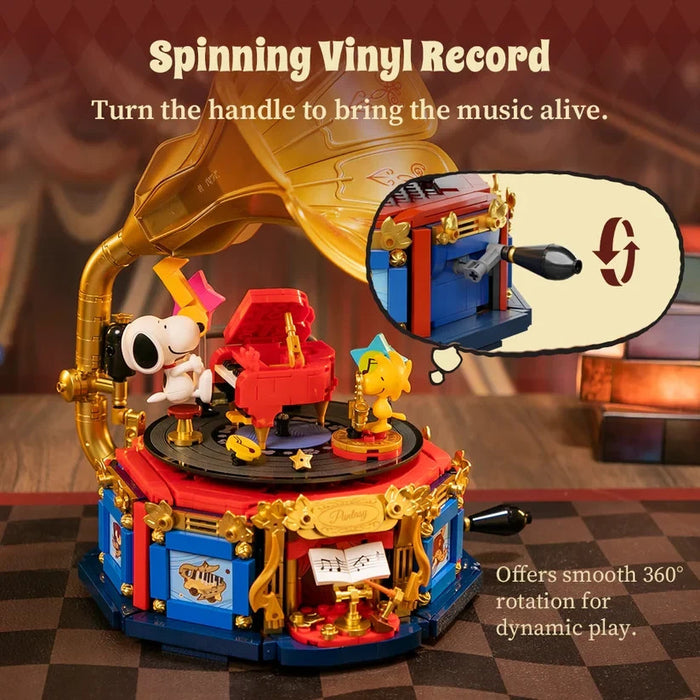 Pantasy Peanuts Snoopy, Phonographe (86911) Set construction figurine Pantasy