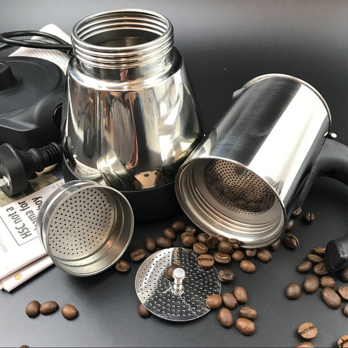 Mornest Electric Espresso Moka Coffee Maker 4~6Cups Stainless Steel Italian Classic Trade Me
