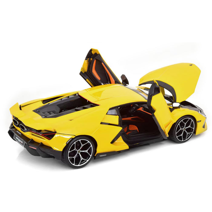 Maisto 1:18 Scale Metallic Diecast With Plastic Part Car Model Lamborghini Revuelto Yellow