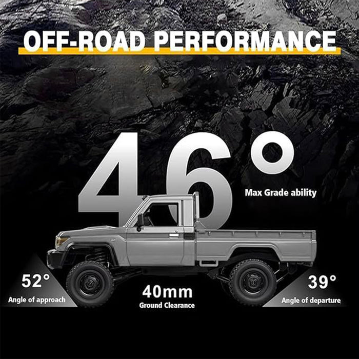 MN-82PRO 1/12 RC Car 4WD Land Cruiser Crawler Truck Toy 2.4G Remote Control LC79 Vehicle Light Group