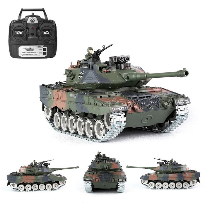 Brother Tank Rc Tank 1:18 German Leopard 2 Camo/German Tiger 1 Grey 2.4ghz