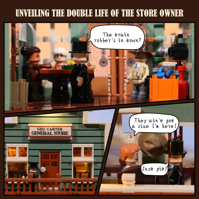 Lumibricks Old West General Store 14007 F9057 1895PCS LED Building Blocks