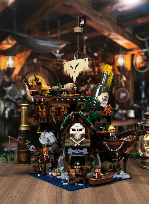 Pantasy Retro Series The Pirate's Pub Building Block Construction Set DIY Model