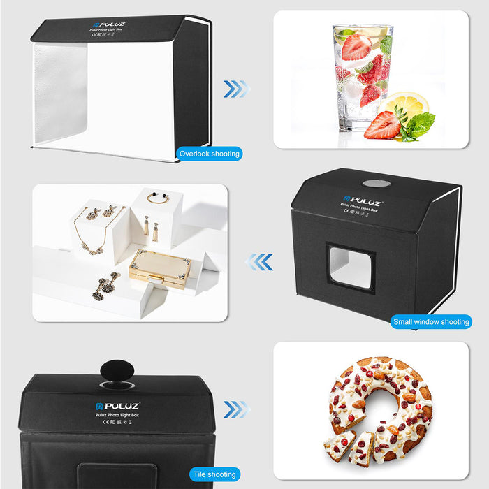 24"x16"x20" Professional Photo Light Box Studio Tent Photography Kit, Dimmable 762 LED Lights (3 Color Temperatures) & 4 PVC Backdrops for Toys/Jewelry/Watches/Cosmetics