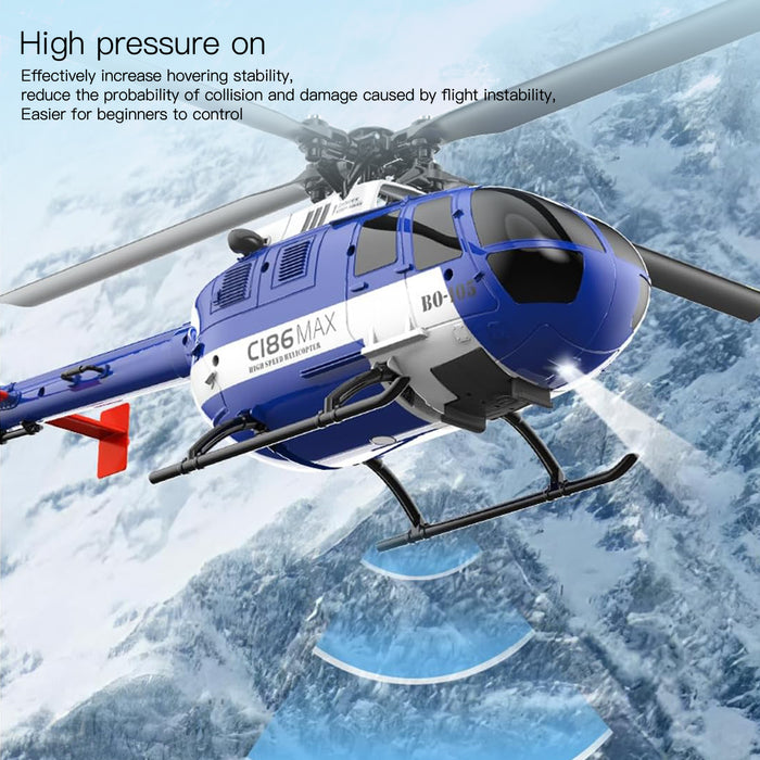 2.4G RC Flybarless Single-rotor Helicopter Optical Flow Localization 6-Axis Gyro