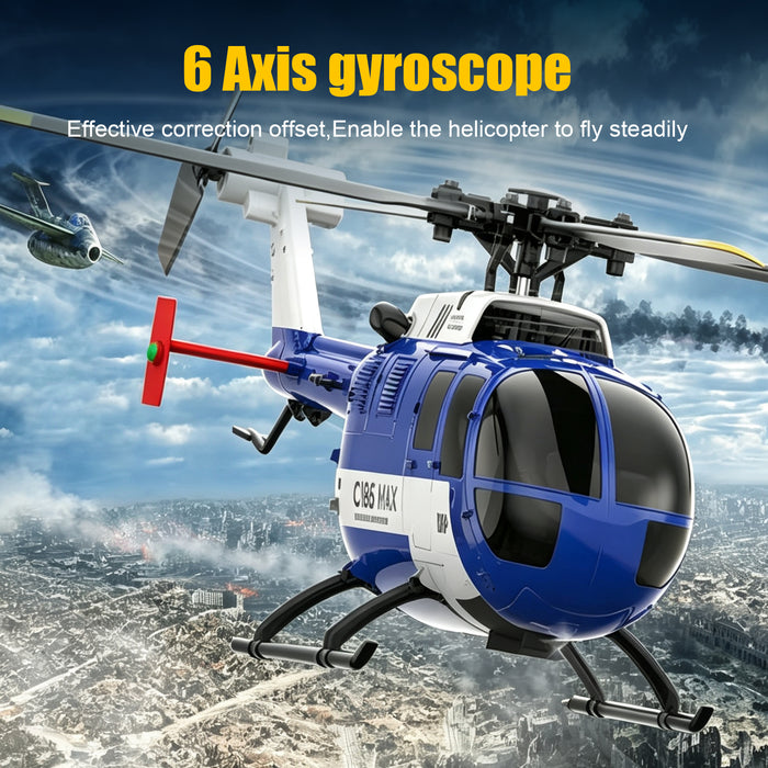 2.4G RC Flybarless Single-rotor Helicopter Optical Flow Localization 6-Axis Gyro