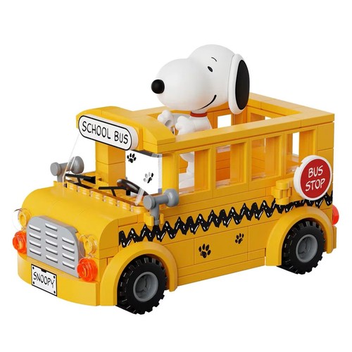 Pantasy Peanuts Snoopy Building Block Set Choice Biplane / School Bus
