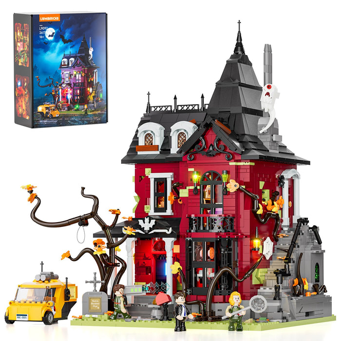 Lumibricks L9092 20005 Midnight Haunted Mansion X Series 2617Pcs LED Brick Set