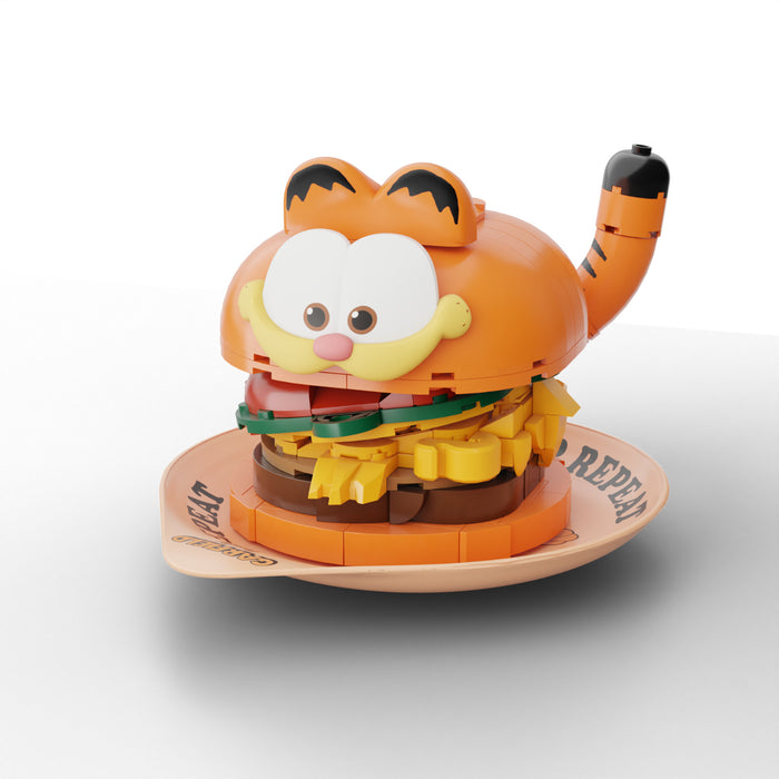 Pantasy Garfield Movie Garfield Hamburger Buildable Brick Block Set 86805 205Pcs