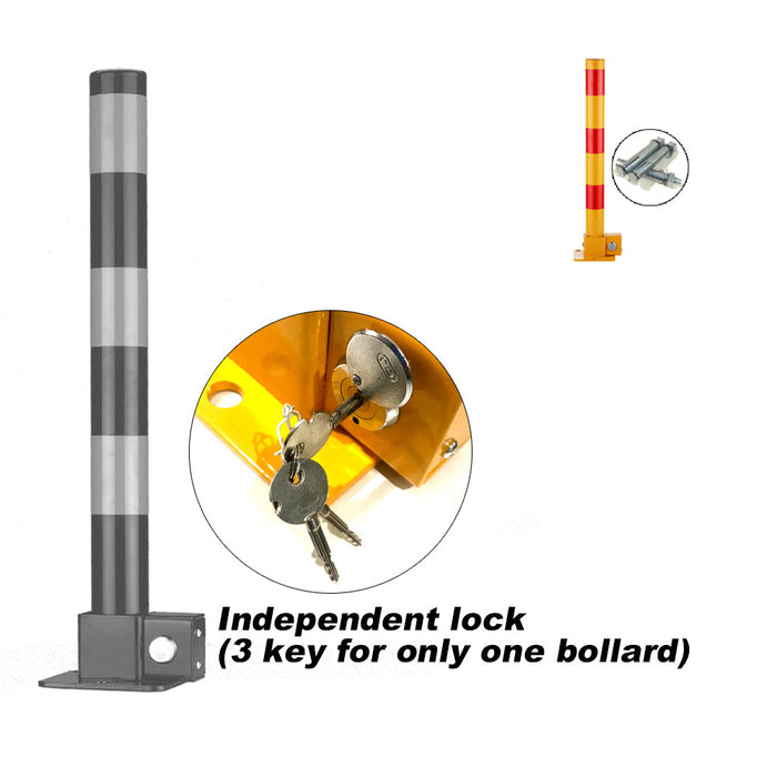 Parkero Red Parking Bollard locker Barrier Key Alike / Independent lock Fold Down Vehicle Trade Me