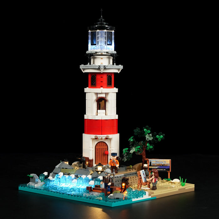 Lumibricks L90Lumibricks 18007 L9113 Sunrise Lighthouse Road Trip 1632Pcs LED Br