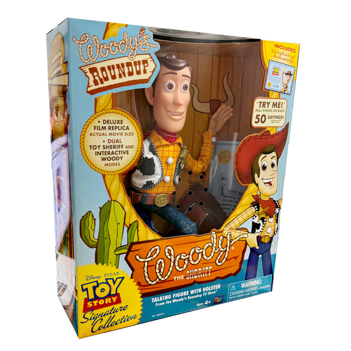 Woody Sheriff Cowboy Talking Figure Toy Story Signature Collection With Holster