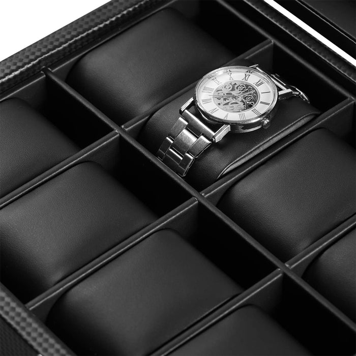 24 Grids Jewelry Watch Box Display Case Storage Holder Organizer Case Gift