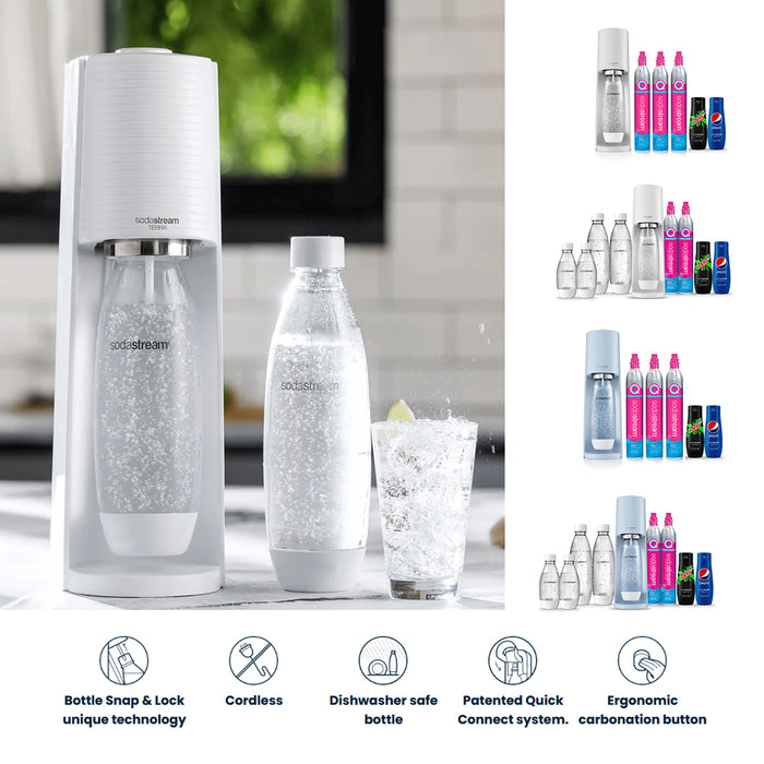 SodaStream Terra Sparkling Water Maker Co2 Technology Quick Connect 2Color AU STOCK