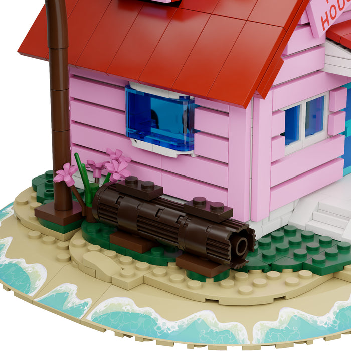 Pantasy Dragon Ball Kame House Construction With Acrylic Figures Set Model Toy 87002