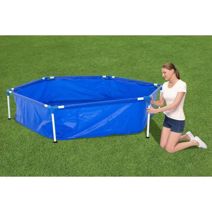 Bestway Kids Sun Shade Swimming Pool Steel Frame UV Canopy Play Pool with Mister
