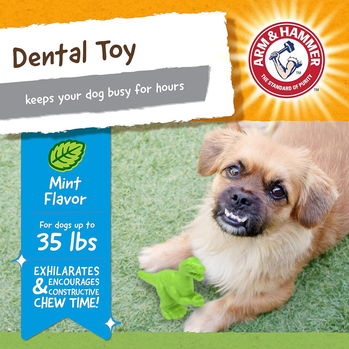 Peanut Butter Mint Flavor Nubbies 4Pk Dental Dog Chew Toy Bone Orion TriBone TRex