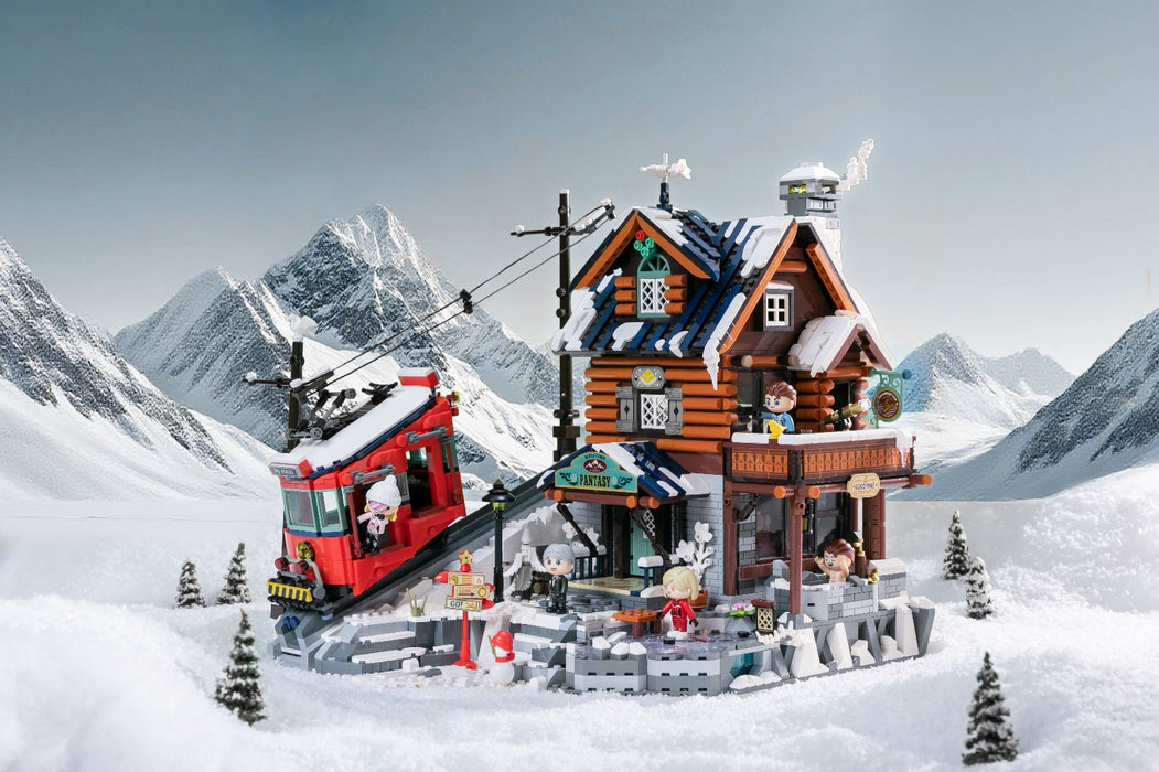 Pantasy Retro Collection Summit Cabin Construction Set Toy Model Kit 85033
