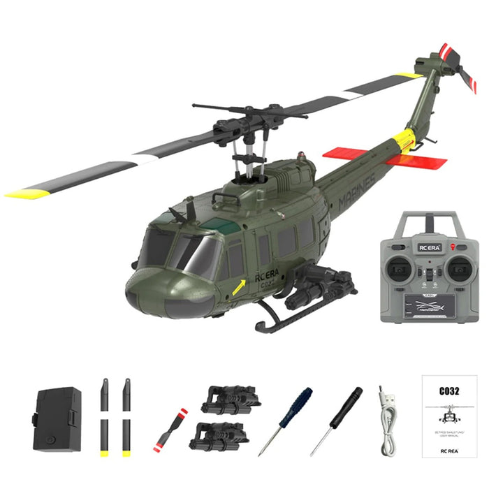 UH-1 1:48 RC Intelligent Positioning Version Armed Stunt Helicopter 6-Axis Gyro
