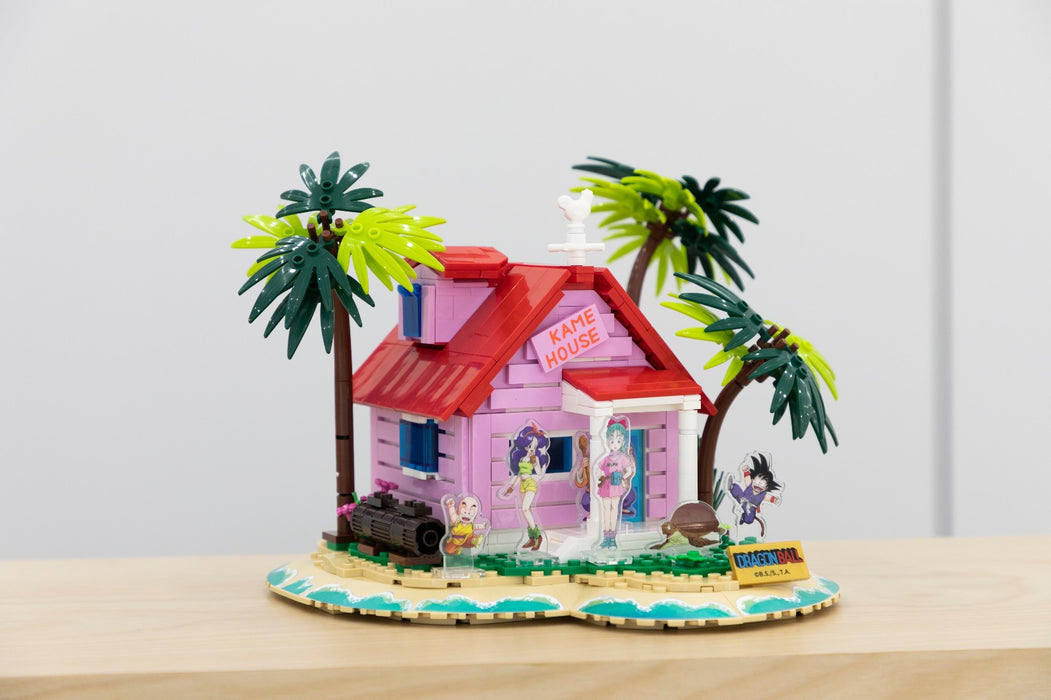 Pantasy Dragon Ball Kame House Construction With Acrylic Figures Set Model Toy 87002