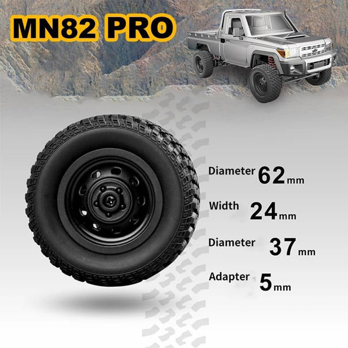 MN-82PRO 1/12 RC Car 4WD Land Cruiser Crawler Truck Toy 2.4G Remote Control LC79 Vehicle Light Group