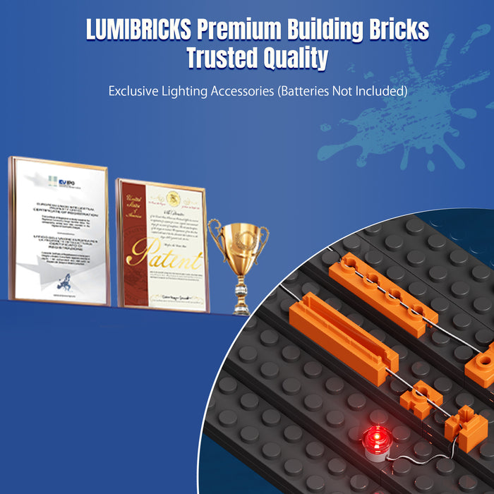 Lumibricks Barbershop 19012 Street Fusion Series 2557PCS LED Building Blocks