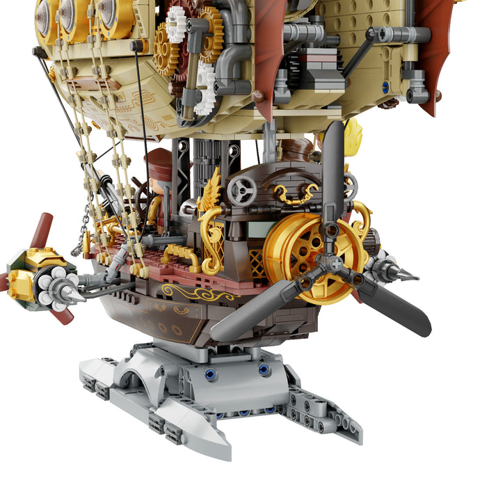 Pantasy Steampunk Zeppelin Airship Building Block Construction Set DIY Model