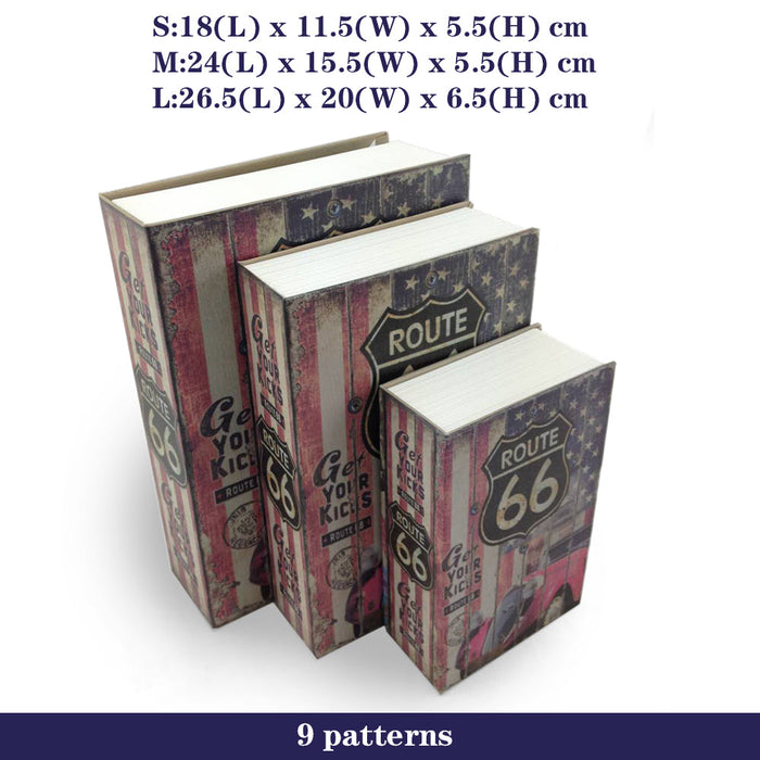 Random Pattern Money Dictionary Secret boxSecurity Book Key Locker Lock Safe Cash Hidden