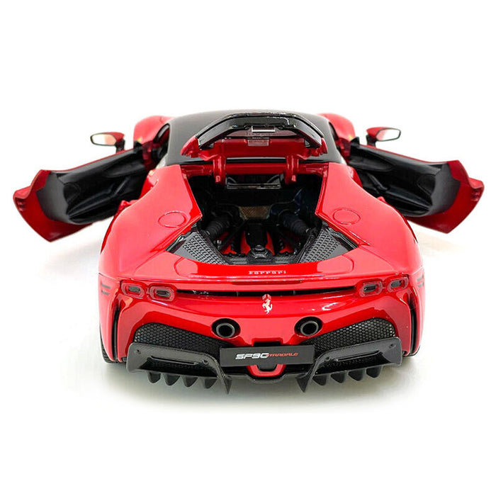 Maisto 1:18 Scale Metallic Diecast With Plastic Part Car Model SF90 Stradale Red