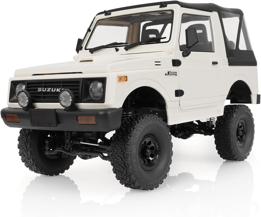 WPL C74 1/10 4WD RC Crawler Car, Officially Licensed Suzuki Jimny Convertible Soft Top Off-Road Climbing Vehicle, 2.4G Full Proportional Remote Control RTR with 7.4V 600mAh Li-ion Battery