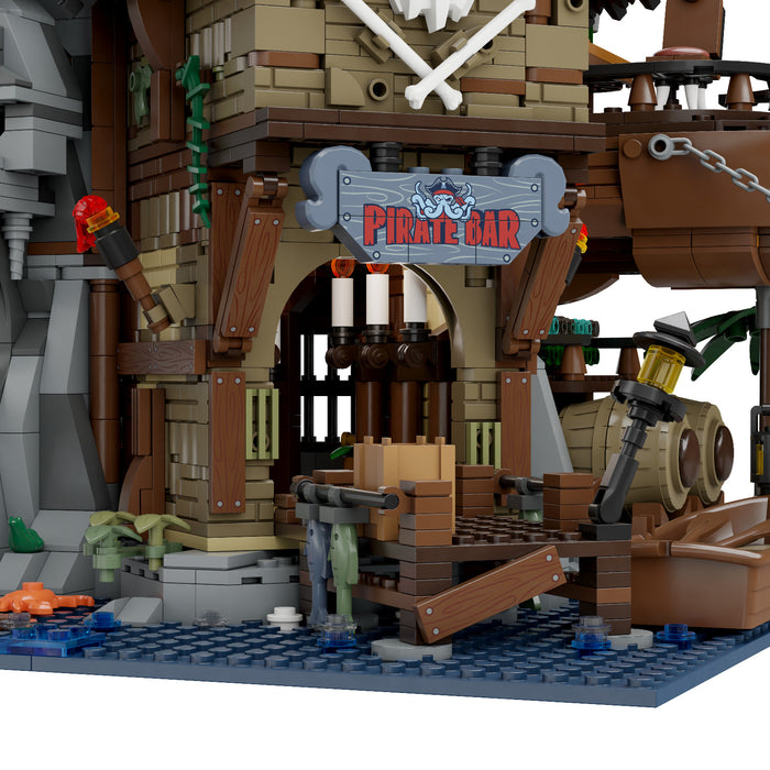 Pantasy Retro Series The Pirate's Pub Building Block Construction Set DIY Model