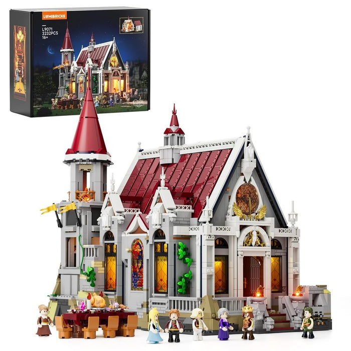 Lumibricks Castle Banquet Hall 12010 L9071 Middle Age Series 3232PCS LED Buildin