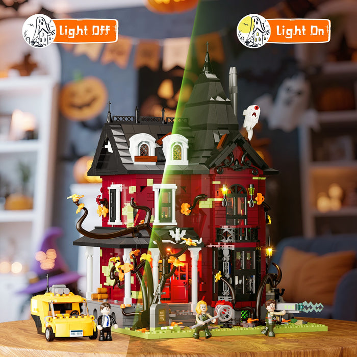 Lumibricks L9092 20005 Midnight Haunted Mansion X Series 2617Pcs LED Brick Set