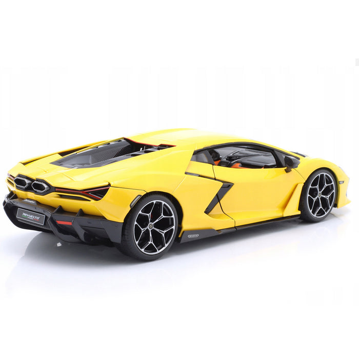 Maisto 1:18 Scale Metallic Diecast With Plastic Part Car Model Lamborghini Revuelto Yellow