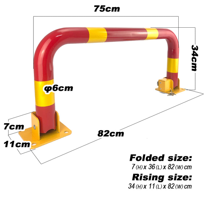 Parkero Arch Parking Barrier Fold Down Vehicle Security Locker Keyed Different Or Alike