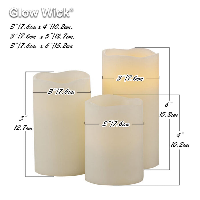 Glow Wick Colour Changing LED Candles 6Pcs 8 Colors With Remote Control 6Pcs Wax AUSTOCK