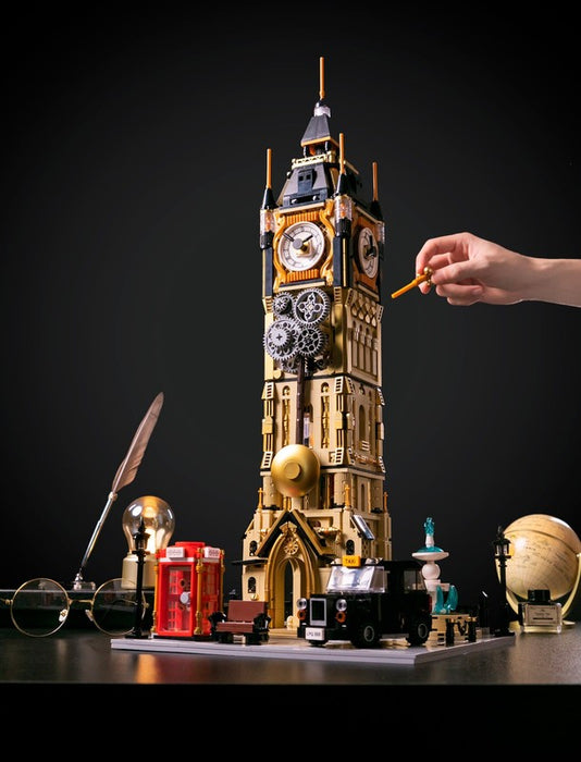 PANTASY Big Ben Steampunk Clock Tower Park Building Set 85008 Open Box 2,460 Pcs