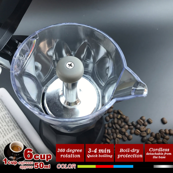 Mornest Electric Moka Coffee Maker Espresso Machine Italian Classic 6 Cups Auto Power Trade Me