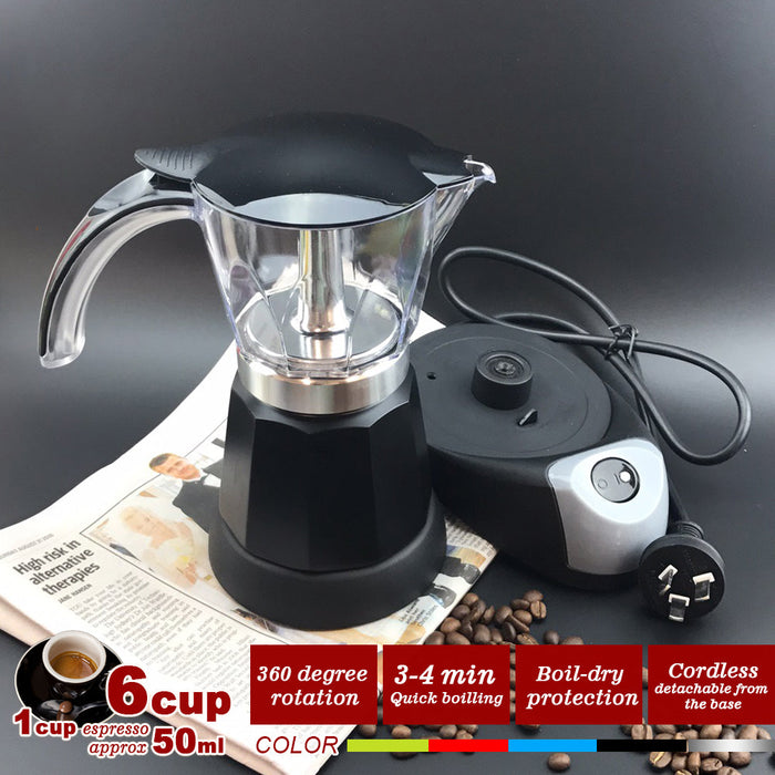 Mornest Electric Moka Coffee Maker Espresso Machine Italian Classic 6 Cups Auto Power Trade Me