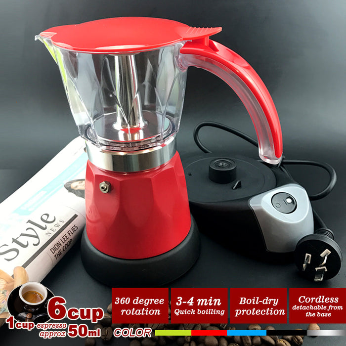 Mornest Electric Moka Coffee Maker Espresso Machine Italian Classic 6 Cups Auto Power Trade Me