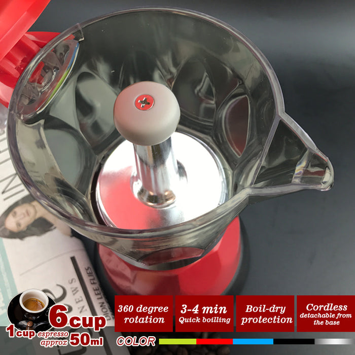 Mornest Electric Moka Coffee Maker Espresso Machine Italian Classic 6 Cups Auto Power Trade Me