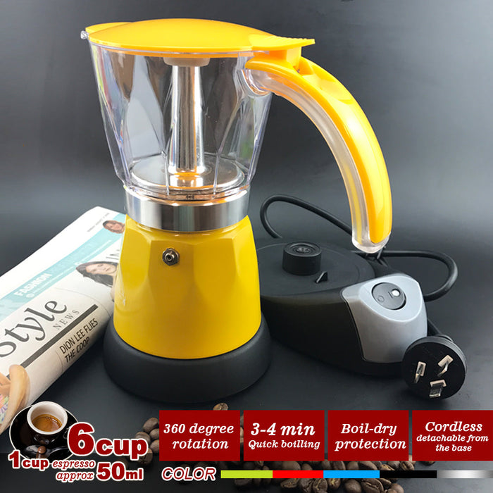 Mornest Electric Moka Coffee Maker Espresso Machine Italian Classic 6 Cups Auto Power Trade Me