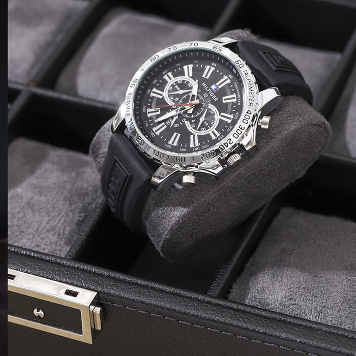 2+8 Slots Automatic Watch Winder with Key Lock – PU Leather Watch Storage Box, 2 Rotating Winders + 8 Storage Slots, Silent Japanese Motor, 2 Modes & LED Light – Perfect Gift