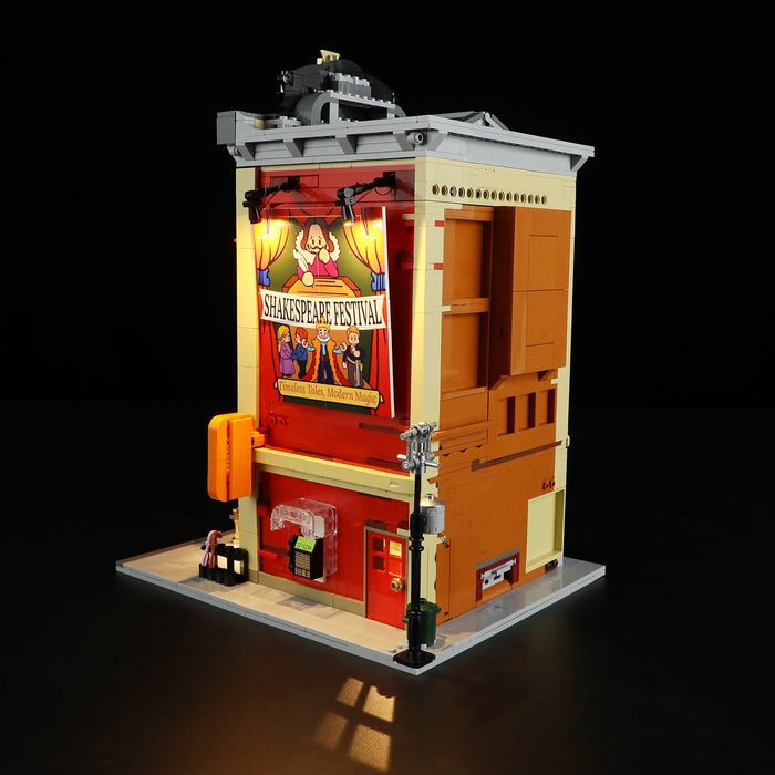 Lumibricks 15004 F9056 Balcony Theatre Town Life 2445Pcs LED Brick Set